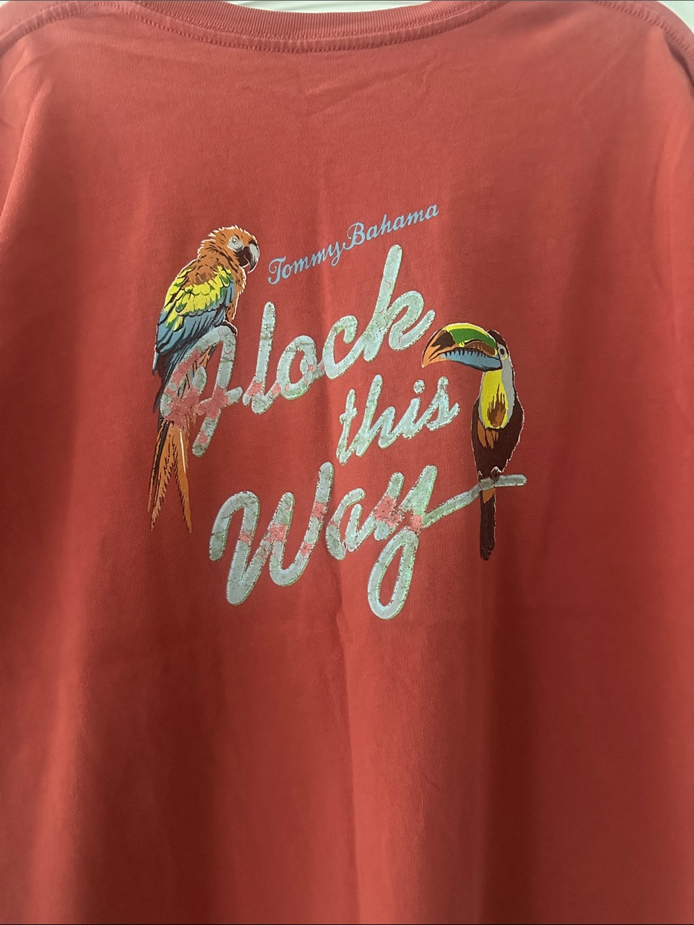 Tommy Bahama Coral Short-Sleeve Tee with Embroidered Marlin